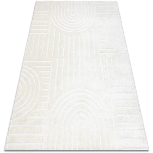 Kleden Rugsx Tapijt modern MODE 8586 geometrisch creme 80x150 cm