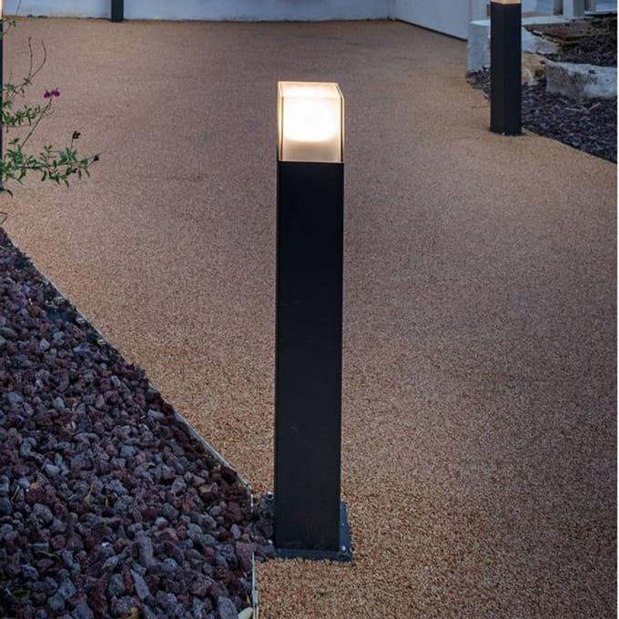 SLV GRAFIT Sokkellamp - Antraciet - IP44