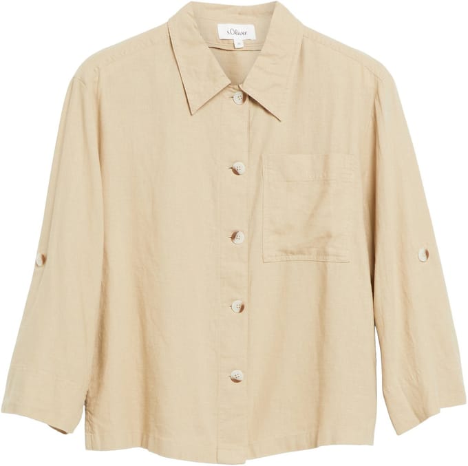 s.Oliver  Blouses Beige Taglia: 46 | Maglie a manica lunga Outlet | Donna | Marrone