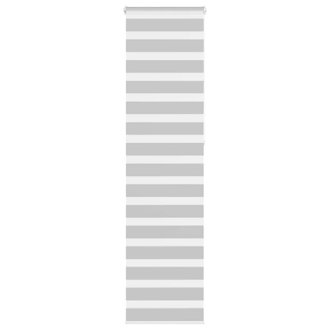 vidaXL - Zebra - rolgordijn - 55x230 - cm - stofbreedte - 50,9 - cm - lichtgrijs