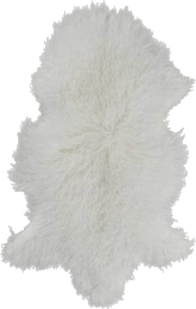 Dusk till Dawn Tibetaans schapenvacht 110x65cm - Wit