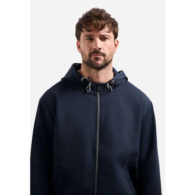 No Excess Sweater full zipper hooded interloc night