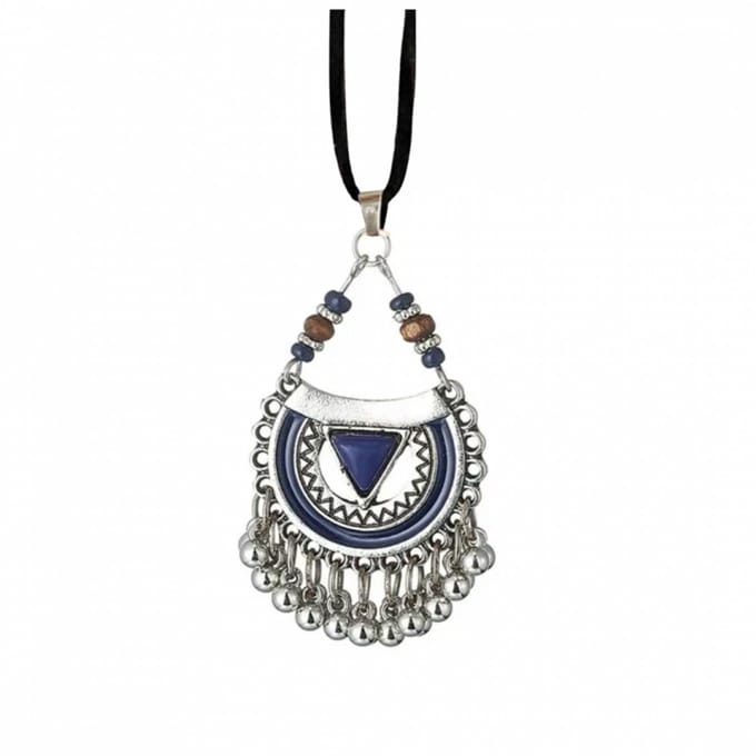 Ketting -Tibetaans stijl- blauw - Charme Bijoux