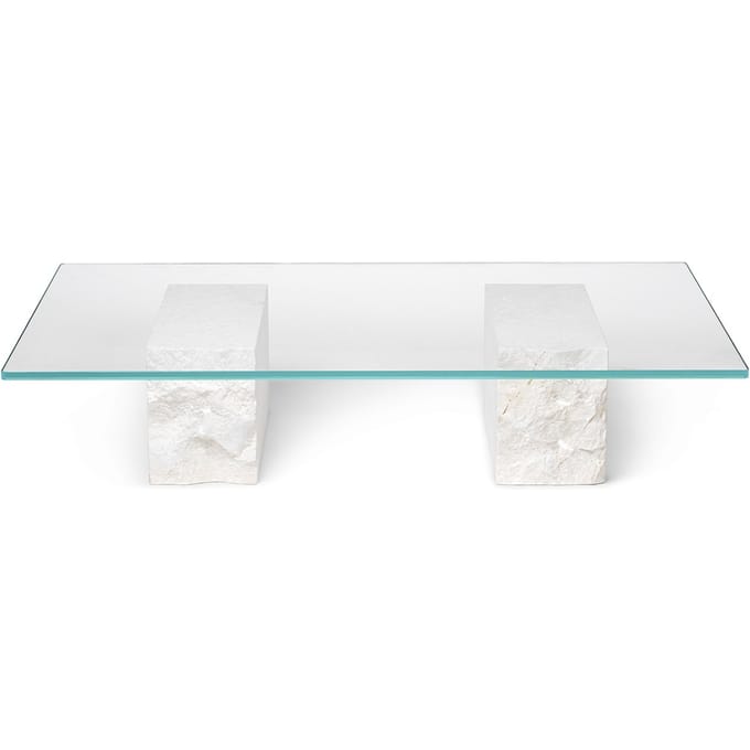 Ferm Living - Mineral Salontafel - Bianco Curia-Marmor, wit