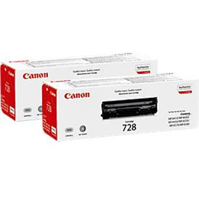 Canon toner Cartridge 728 zwart, 2 stuks