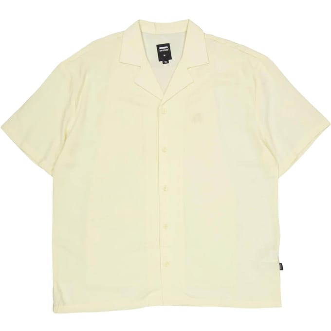 dr denim madi shirt - lichtgeel borduurwerk