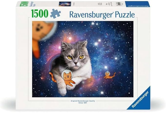 Ravensburger Puzzle - Katzen fliegen im Weltall - 1500 Teile