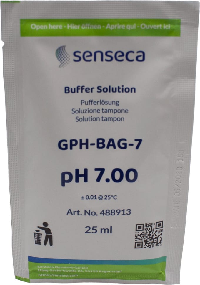 Senseca - Zakjes met pH Buffervloeistof – pH 7 – 20 stuks