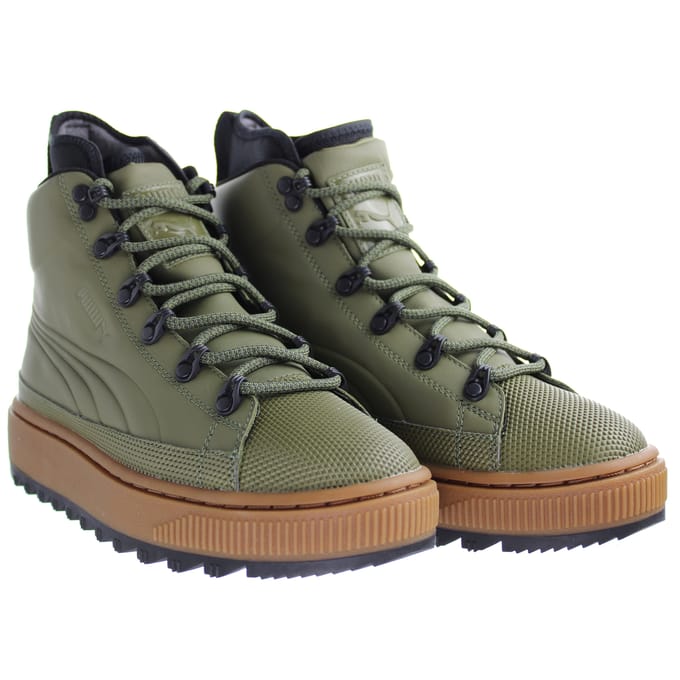 PUMA De Ren Burnt Olive herenschoenen