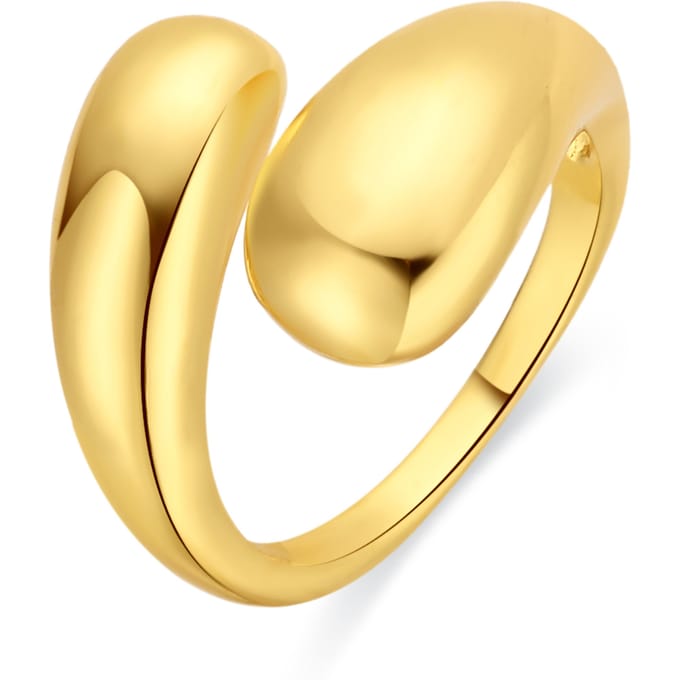 Luxenter ring is afgewerkt in 18 karaat geel goud - Oth