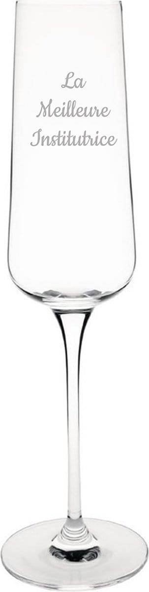 Champagneglas gegraveerd - 27cl - La Meilleure Institutrice