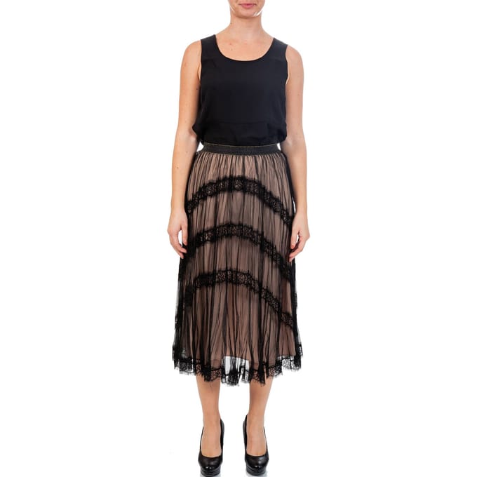 Twin Set - Longuet Tulle Piz onder TA72G1-06