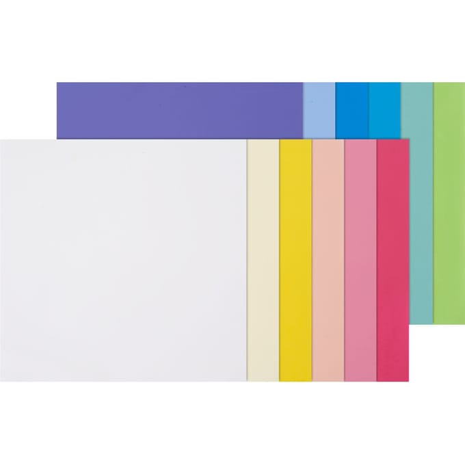 Versierwasplaten "Pastelkleuren", 10 x 10 cm