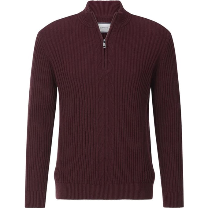 Babista herren Trui - 52/54 - donkerrood - Plus Size