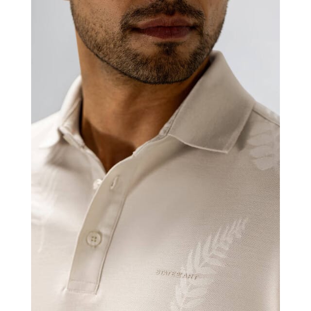 State of Art Polo Piqué Leafs Kit - Maat M - Heren