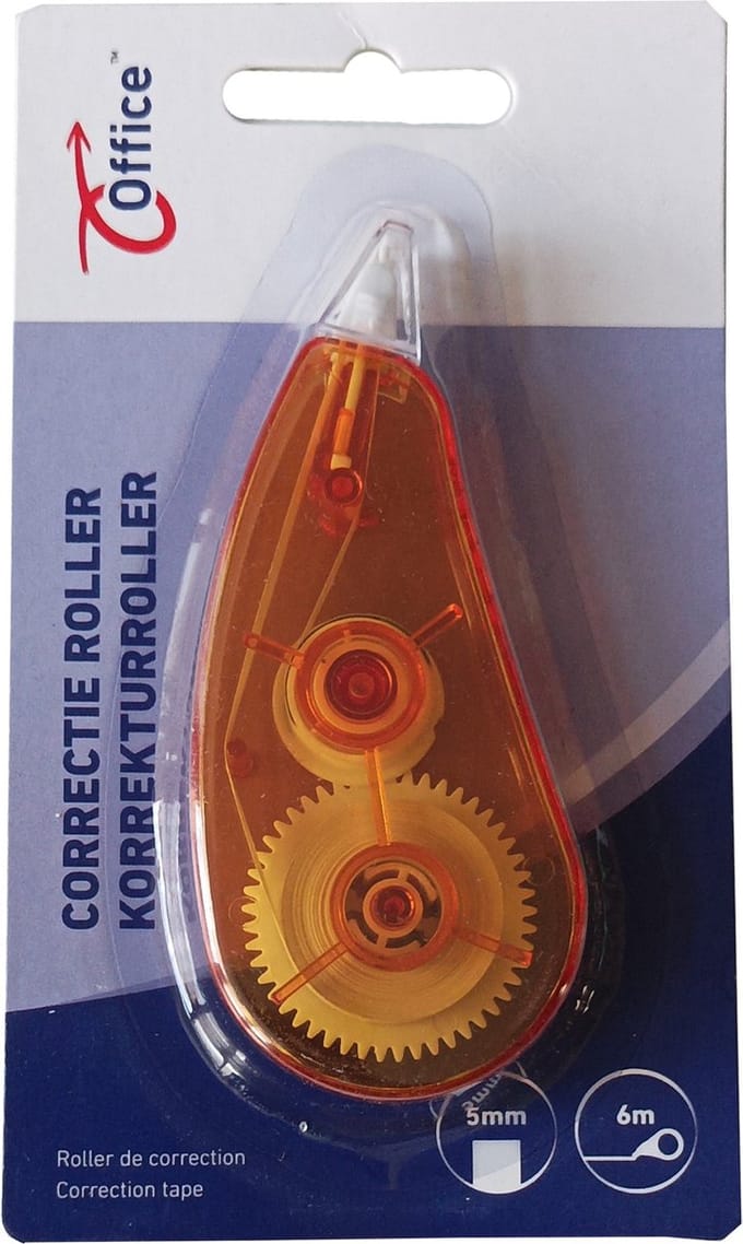 Correctieroller Office Oranje - 5 mm x 6 m