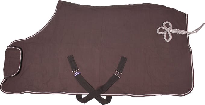 QHP Fleecedeken Ornament - Grijs/Zilver - 215