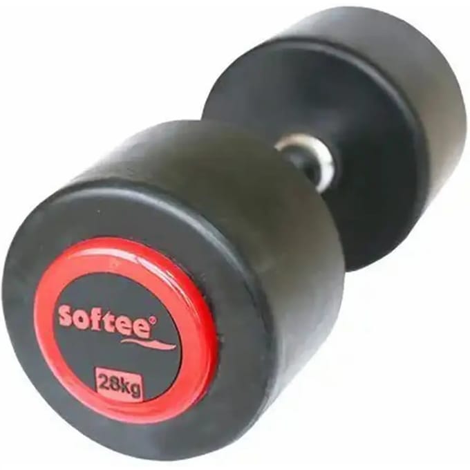 Softee Pro-sport 28kg Dumbbell Zwart 28 kg