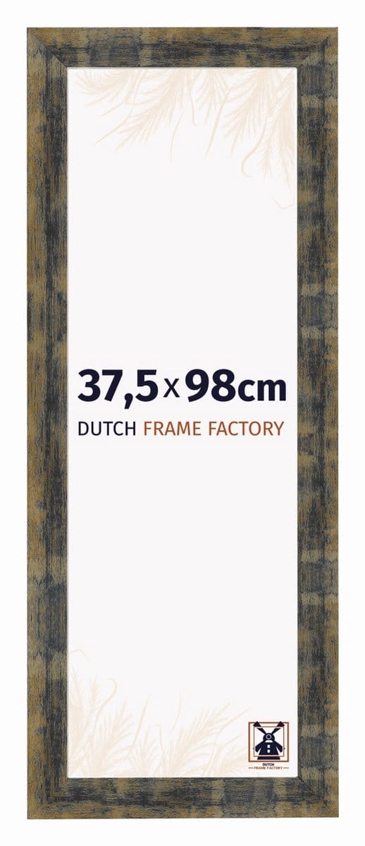 Fotolijst 37,5x98 cm - MDF - Blauw Goud Gemeleerd - Praag