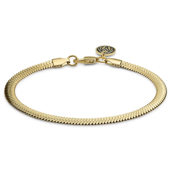 Essentials | 5 mm Goudkleurige Armband met Visgraatschakels