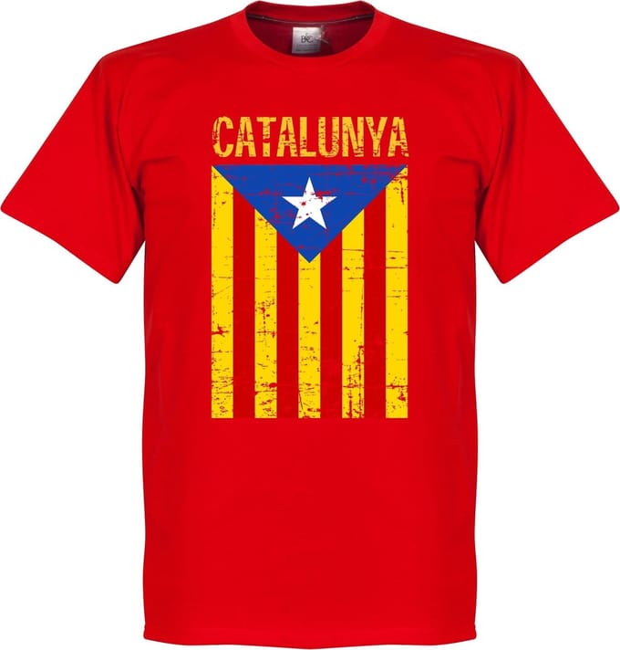 Catalonië Vintage T-Shirt - Rood - S