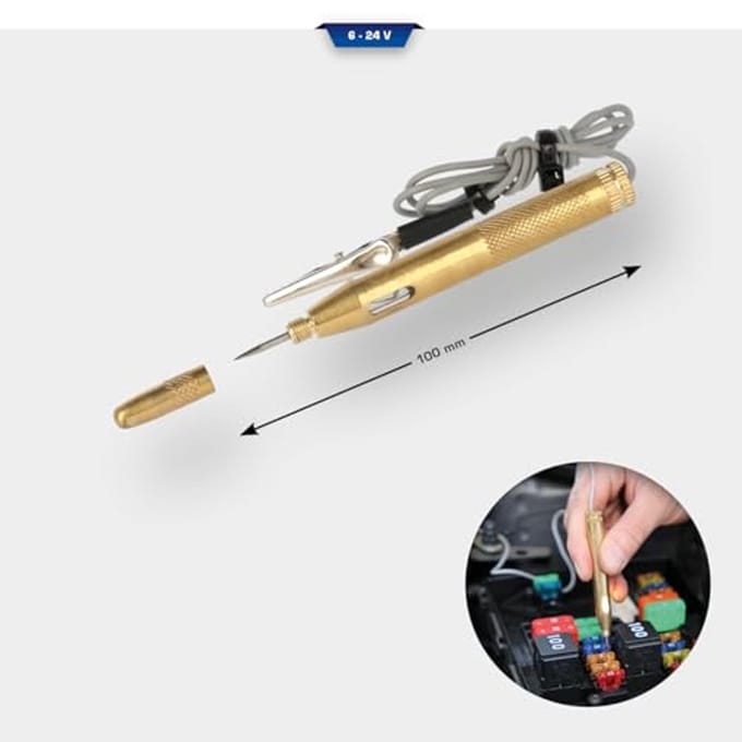 Testlamp 6-24V voor Licht- en Ontstekingsinstallaties