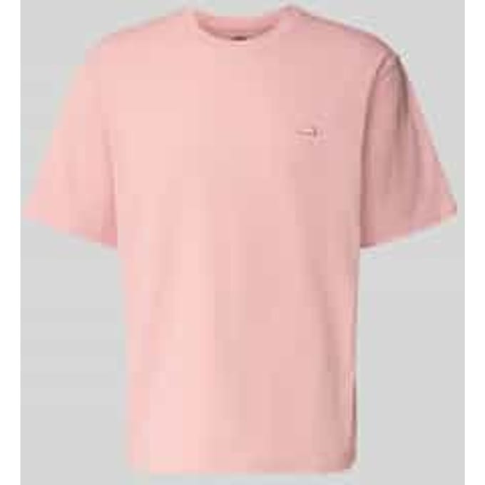 T-shirt met labeldetail en ronde hals