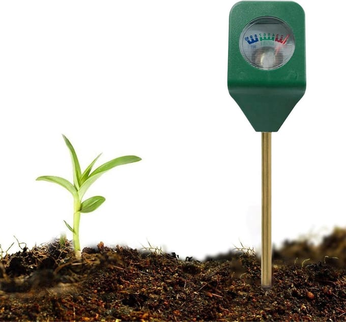 Bodemtester - Grondmeter pH - Planten Verzorgen - 3-in-1 Meting - 20 cm - Groen
