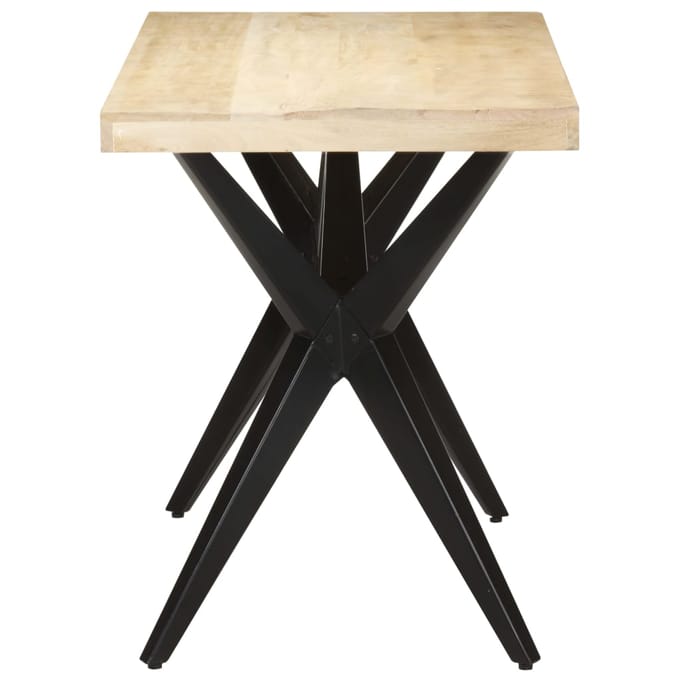 vidaXL - Eettafel - 120x60x76 - cm - massief - mangohout