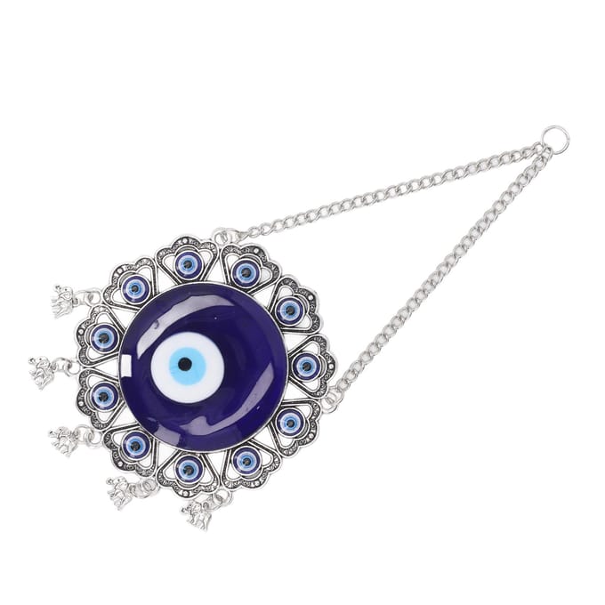 Boze Oog Wanddecoratie Zinklegering en Glazuur Boze Oog Beschermend Wandhangend Decor white