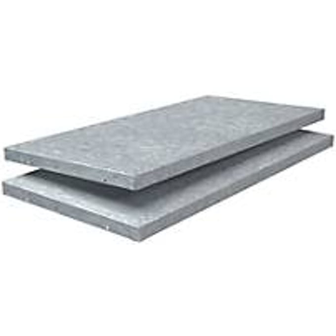 Legbord, voor legbordstelling, 800 x 400 mm, gegalvaniseerd, 2 stuks