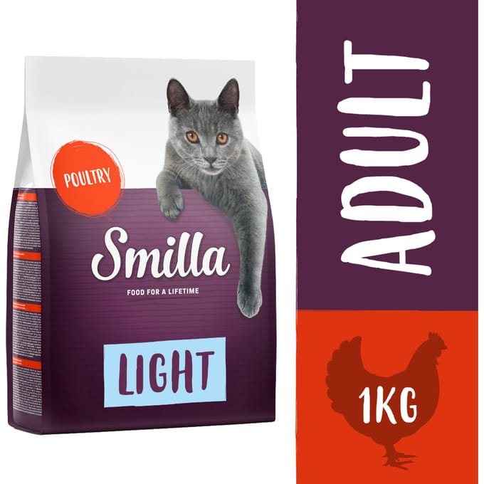 1kg Light met Gevogelte Smilla Kattenvoer