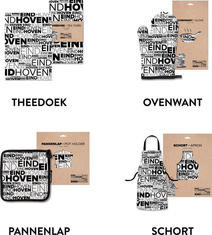 Eindhoven keukentextiel voordeelpakket - Souvenirs Nederland