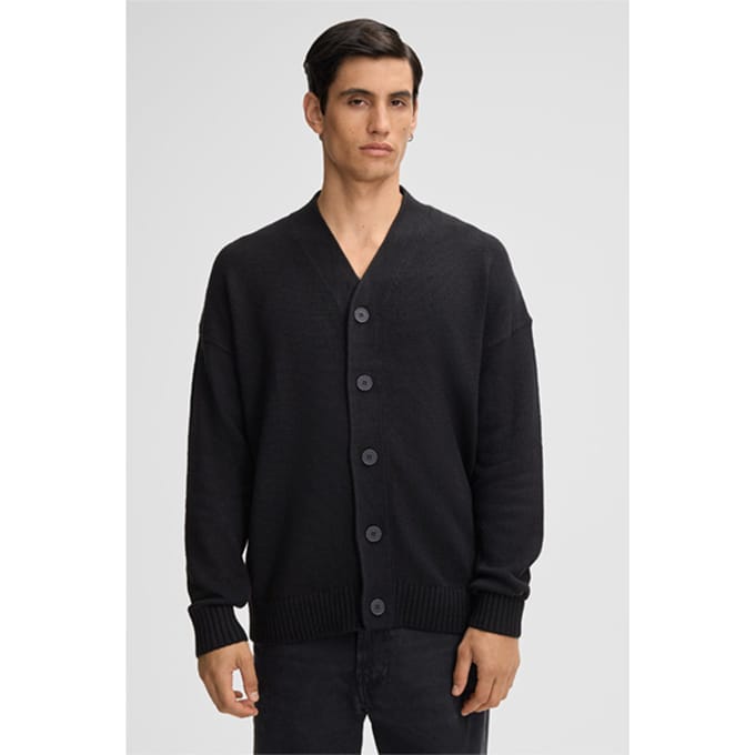 Gebreid vest Tito, zwart
