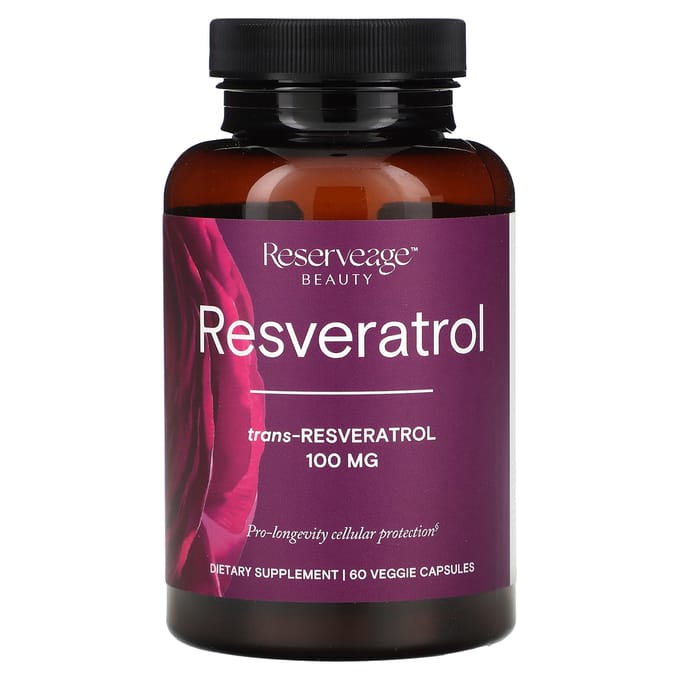 Resveratrol, 100 mg, 60 vegetarische capsules