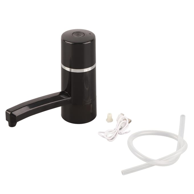 1x Draadloze Oplaadbare Fles Drinkwater Elektrische Pomp Draagbare Dispenser USB (Zwart) black