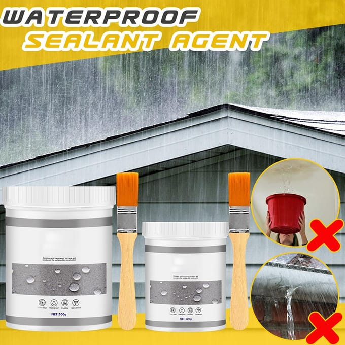 Mastic d'étanchéité en caoutchouc liquide pour réparation de fuites multi-surfaces, revêtement intérieur et extérieur gray