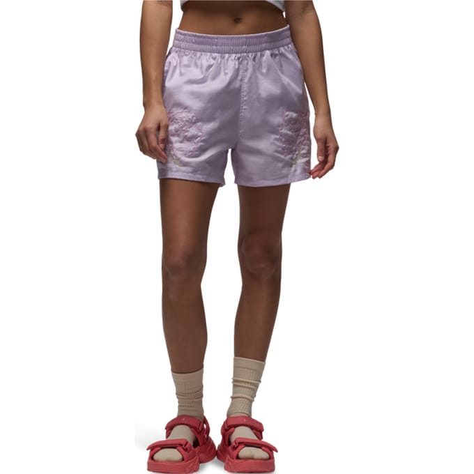 Jordan Gfx Korte Broeken Dames - Paars - Maat M - Poly Mesh