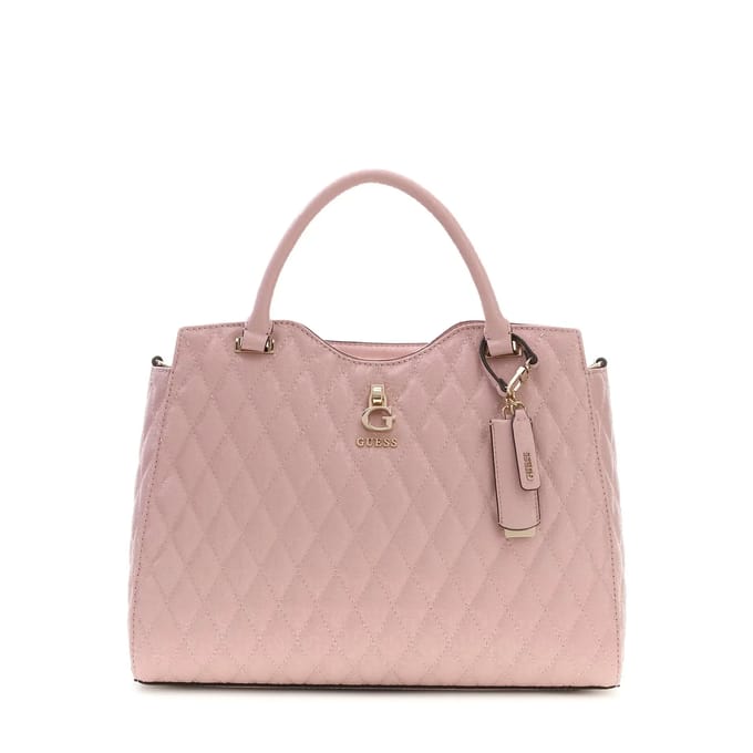 GUESS handtas schoudertas Tamara Satchel Light Pink roze