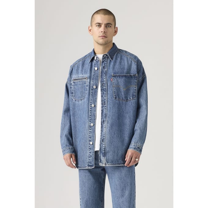 Levi's Twist Shacket Blue Taglia: M | Camicie Casual Outlet | Uomo | Blu
