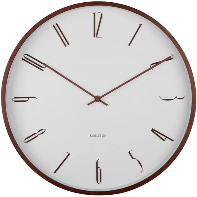 Karlsson Wandklok Scandia - Wit - Ø40cm - Wandklok Scandinavisch