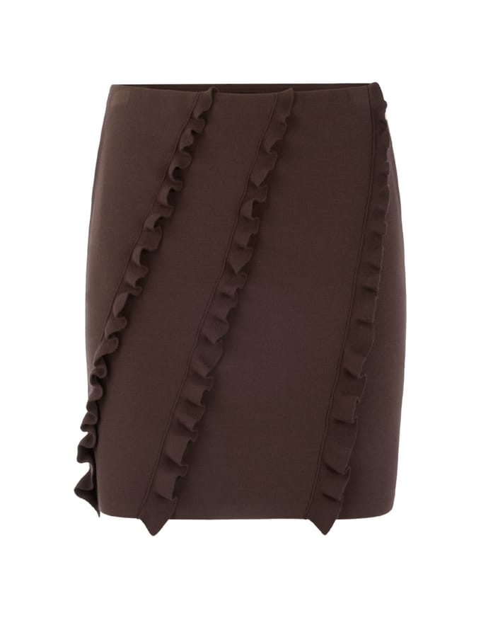 Marccain Rok Rokken Donkerbruin Bc 71.15 M23