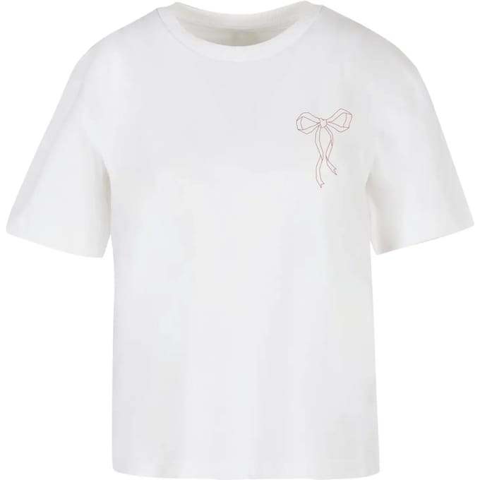 Dames-T-shirt Miss Tee Bow Oneliner