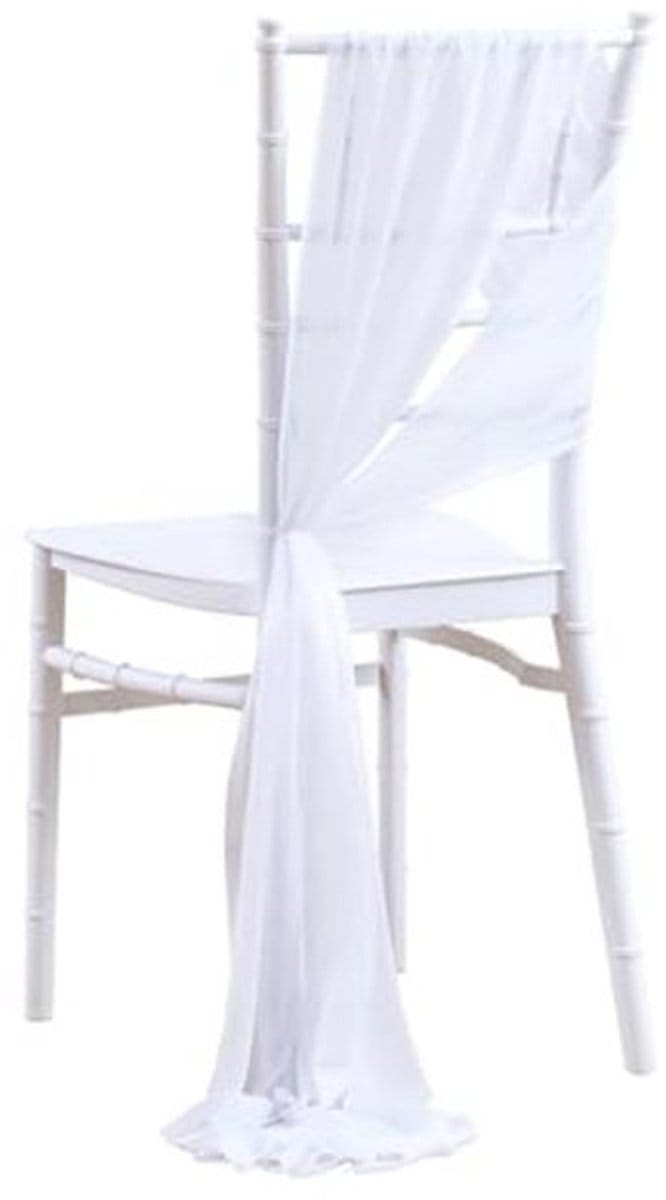 10 stuks stoelhoezen van chiffon voor bruiloften en evenementen
