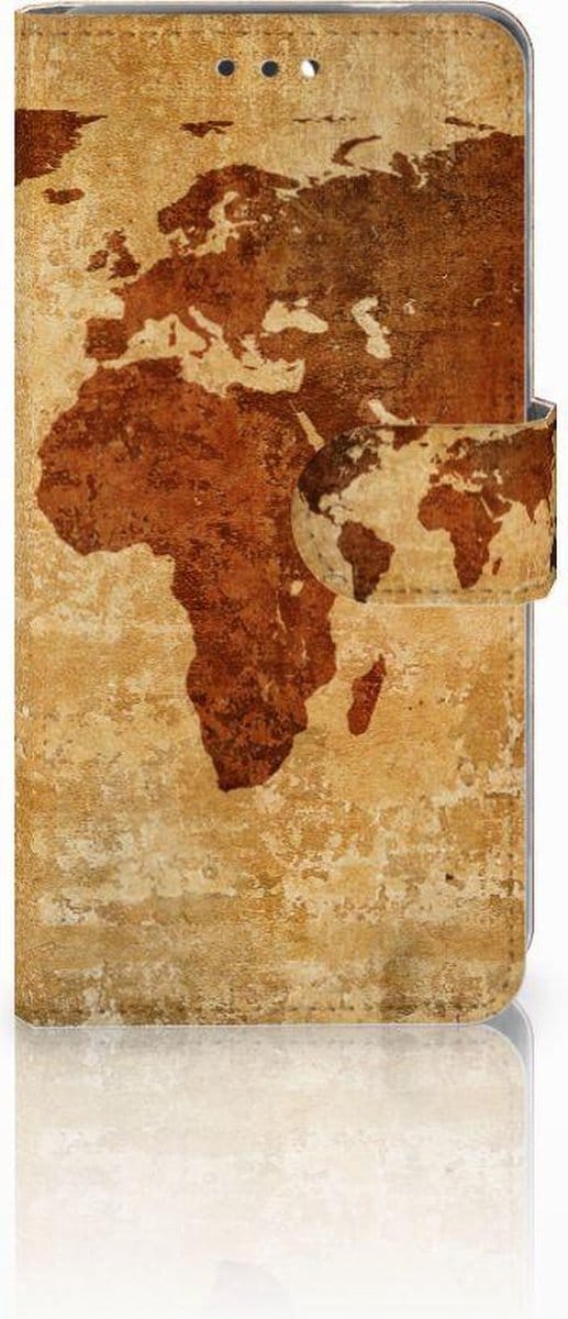 Nokia 3.1 (2018) Flip Cover Wereldkaart
