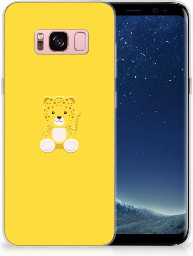 Samsung Galaxy S8 Telefoonhoesje met Naam Baby Leopard