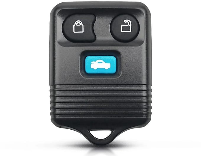 XEOD Autosleutelbehuizing - sleutelbehuizing auto - sleutel - Autosleutel - Afstandsbediening / Geschikt voor: Ford 3 knops sleutel