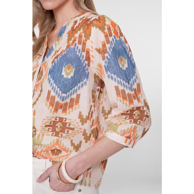 Geisha blouse print 63469-20 maat M