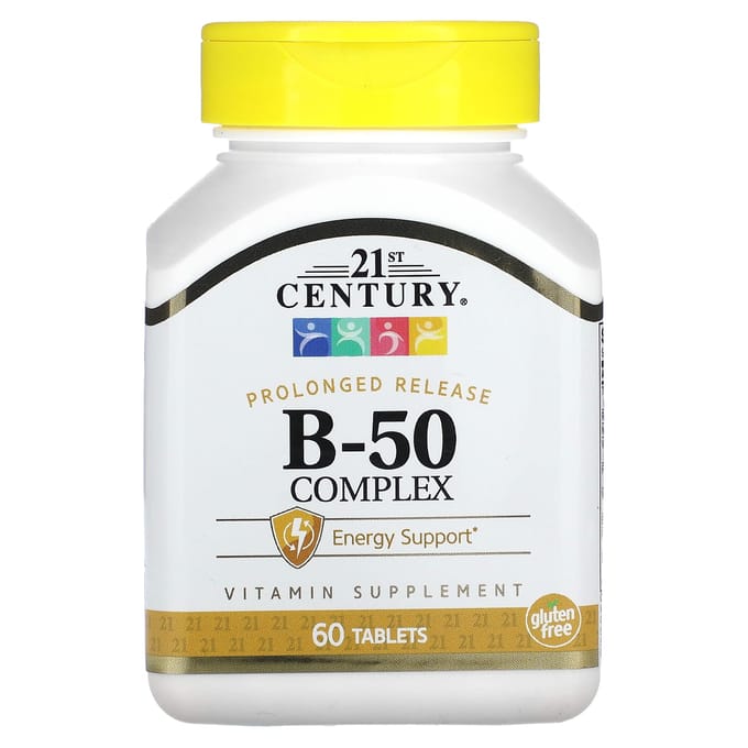 21e eeuw, B-50 Complex, Tabletten met verlengde afgifte, 60 tabletten