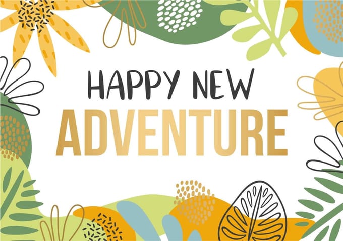 Kaart - Daisy - Happy new adventure - DSY005-A